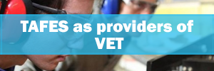 VET TAFES as providers of VET Banner