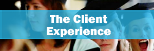 The client experience Banner